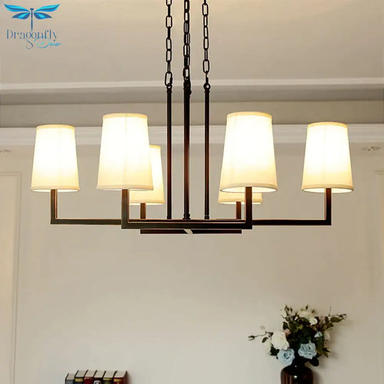 Harper American Industrial Chandelier - Vintage Loft - Style Hanging Lights For Living And Dining