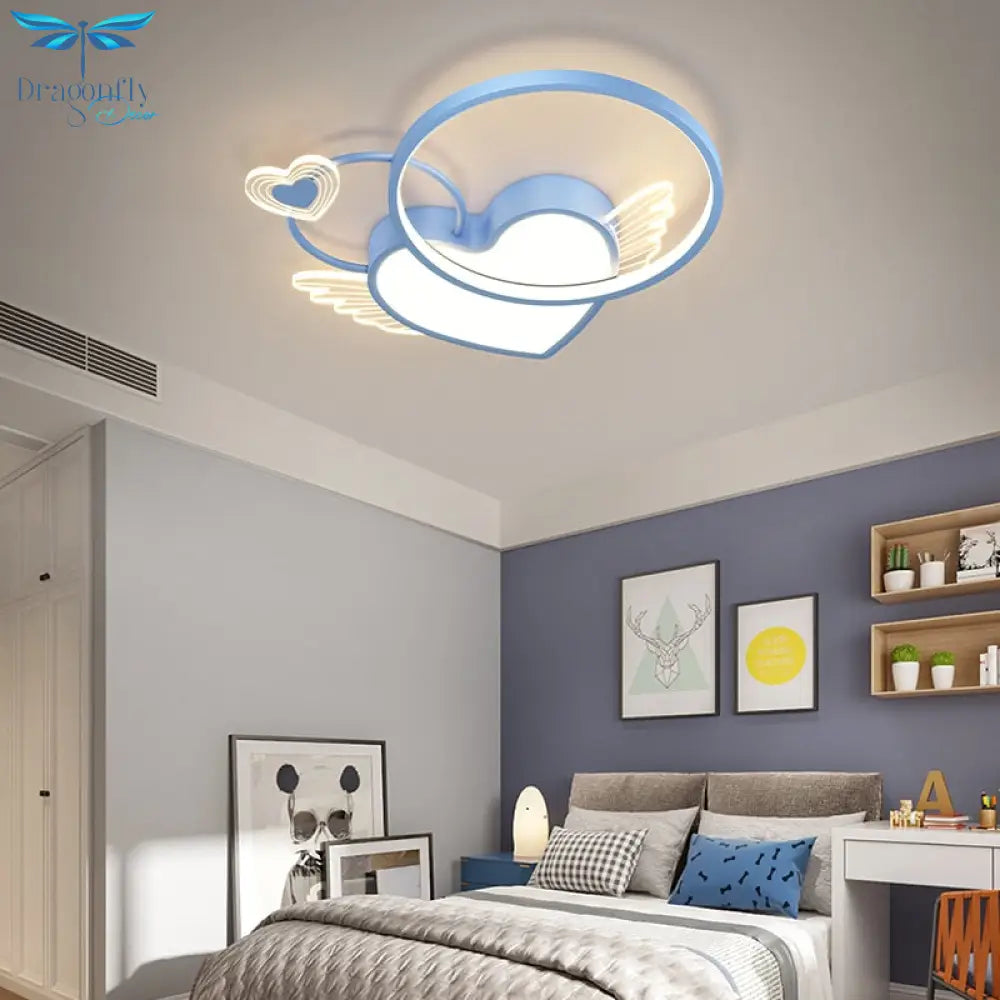 Heart Shape Fixture Creative Led Bedroom Light Ceiling