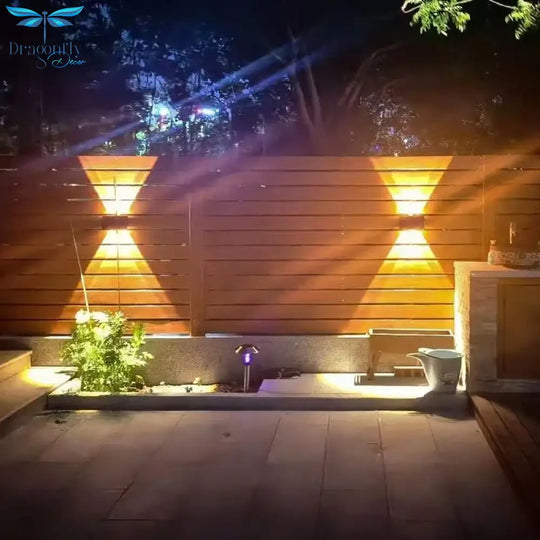High Brightness Solar Wall Lamp Outdoor Waterproof Viewing Light Villa Courtyard Garden Upper And