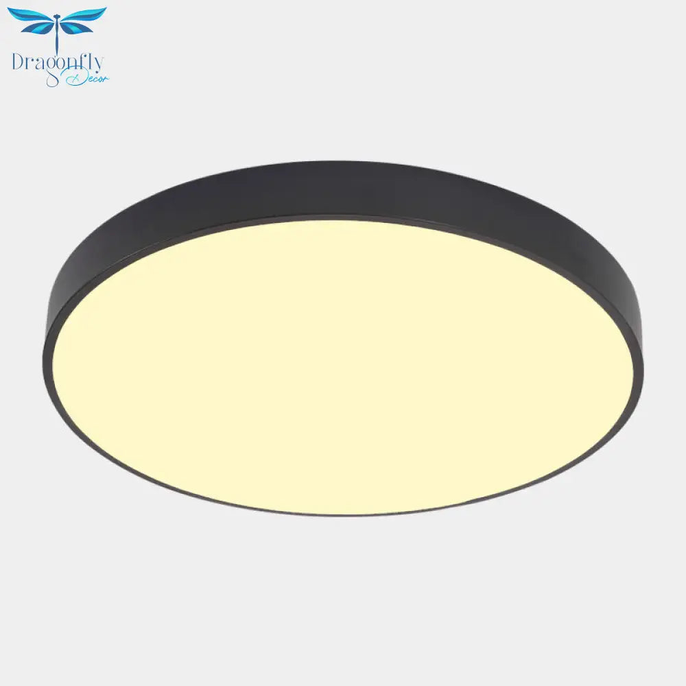 Illuminate Your Pathway: Round Nordic Led Flush Mount Ceiling Light With Acrylic Diffuser