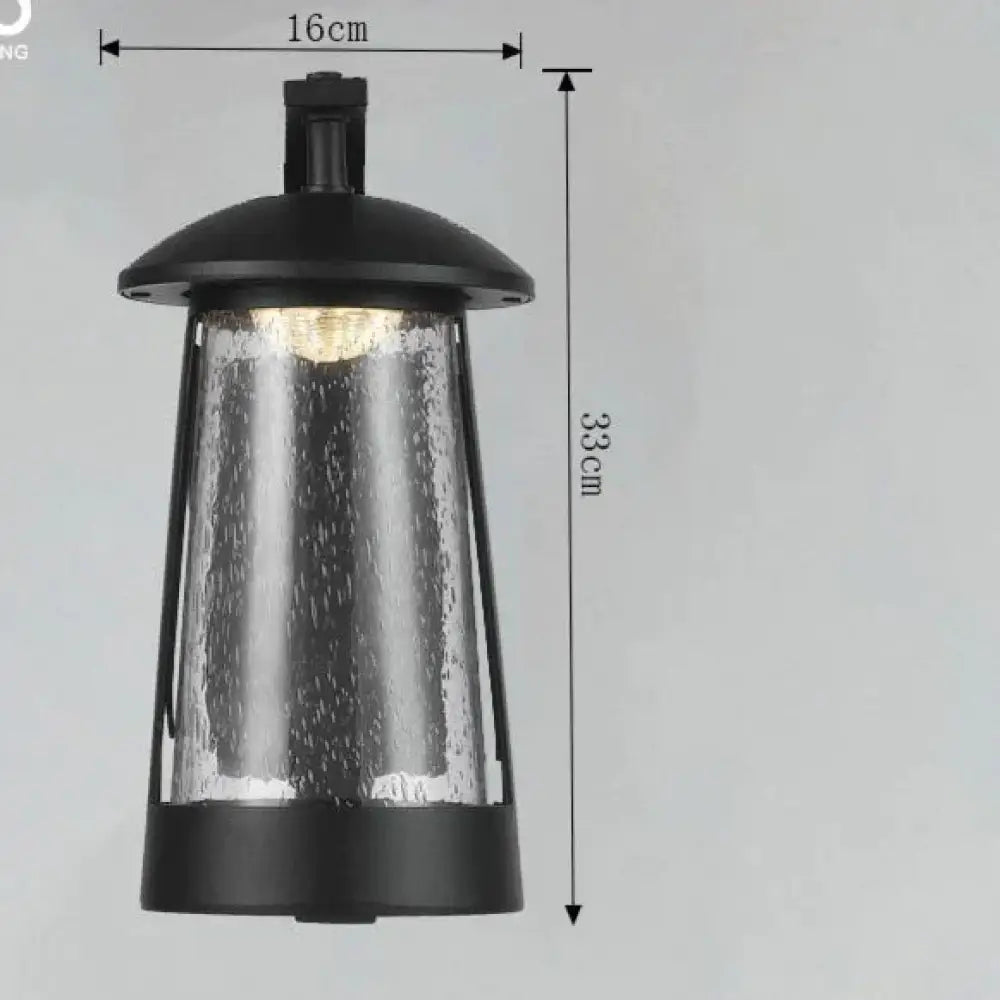 Ip68 Waterproof Outdoor Led Wall Lighting Industrial Aluminum Black Lamp For Garden Porch Sconce