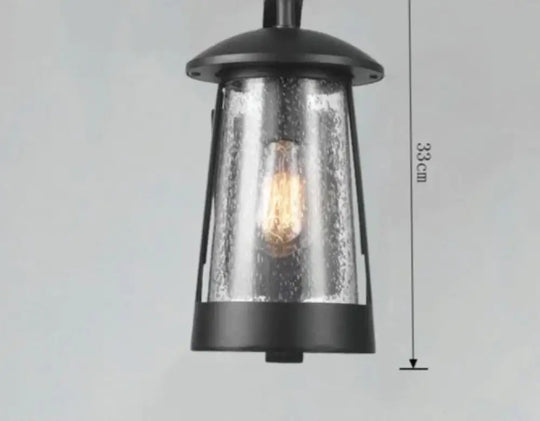 Ip68 Waterproof Outdoor Led Wall Lighting Industrial Aluminum Black Lamp For Garden Porch Sconce