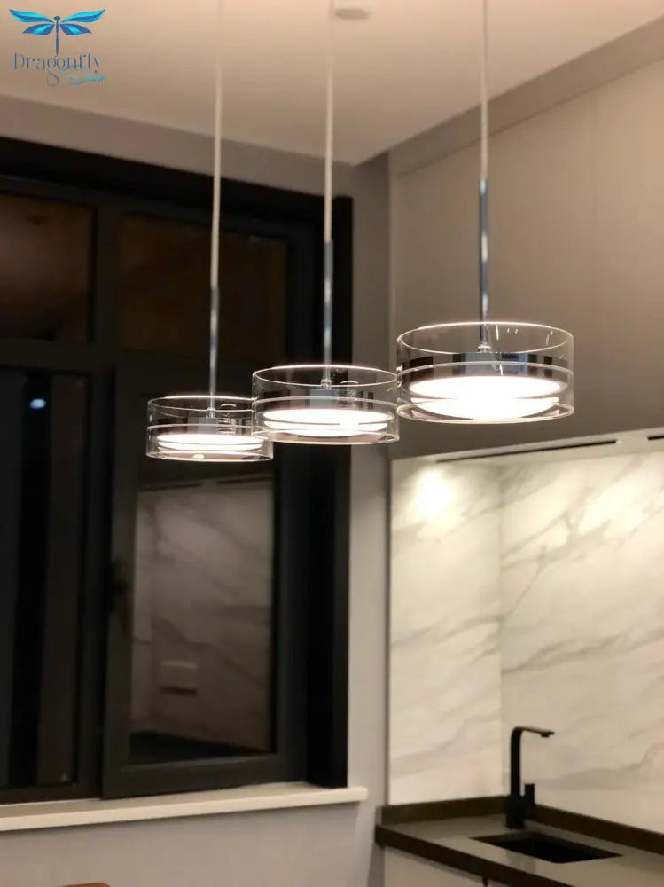 Italian Design Minimalist Glass Pendant Lights Modern Indiviudal Hanging Lamp Restaurant