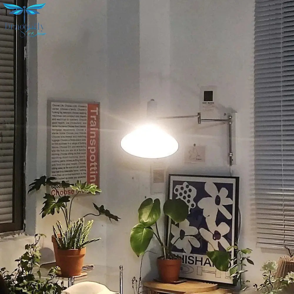 Italian Design Vintage Industrial Wall Lamp Led E27 Swing Arm Adjustable Bauhaus Scocnes Studio