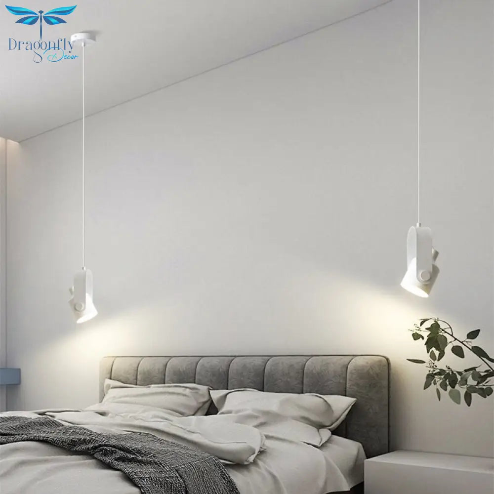 Japanese Style Modern Minimalist Art Bedside Hanging Pendant Light Chandelier Lighting