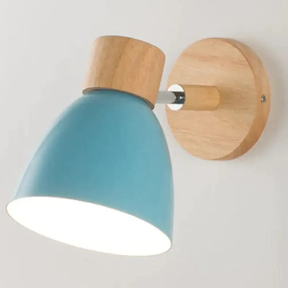 Joan | Wooden Reading Wall Lamp Blue