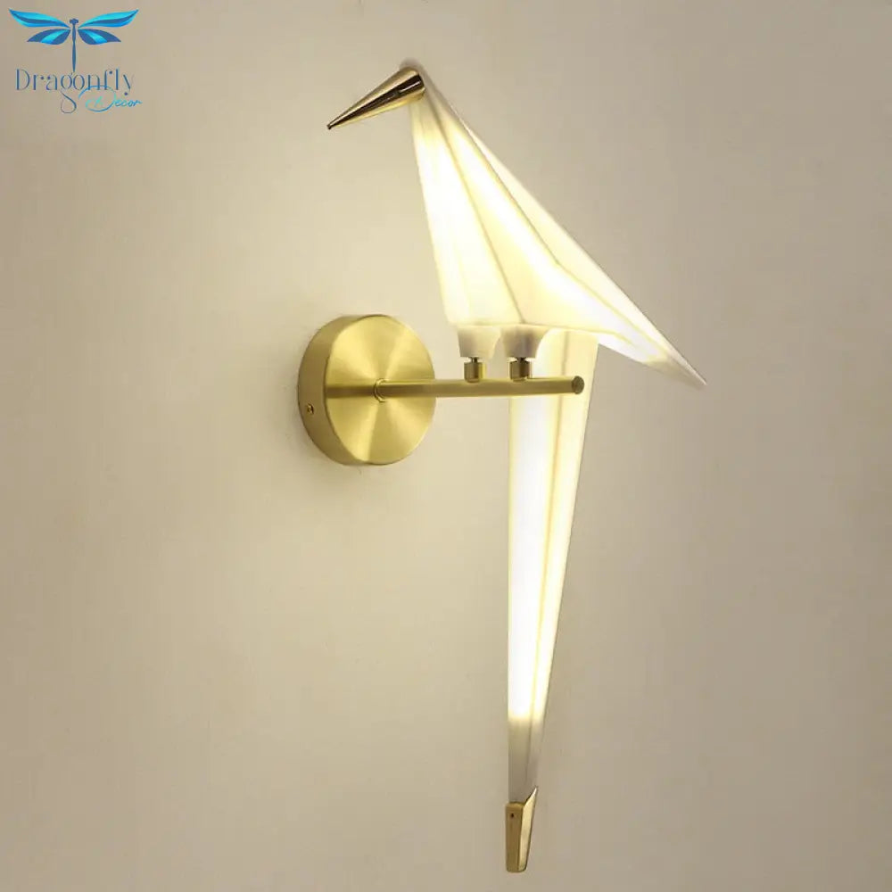 Led Designer Bird Wall Lamp For Bedside Bedroom Study Foyer Dining Room Lighting
