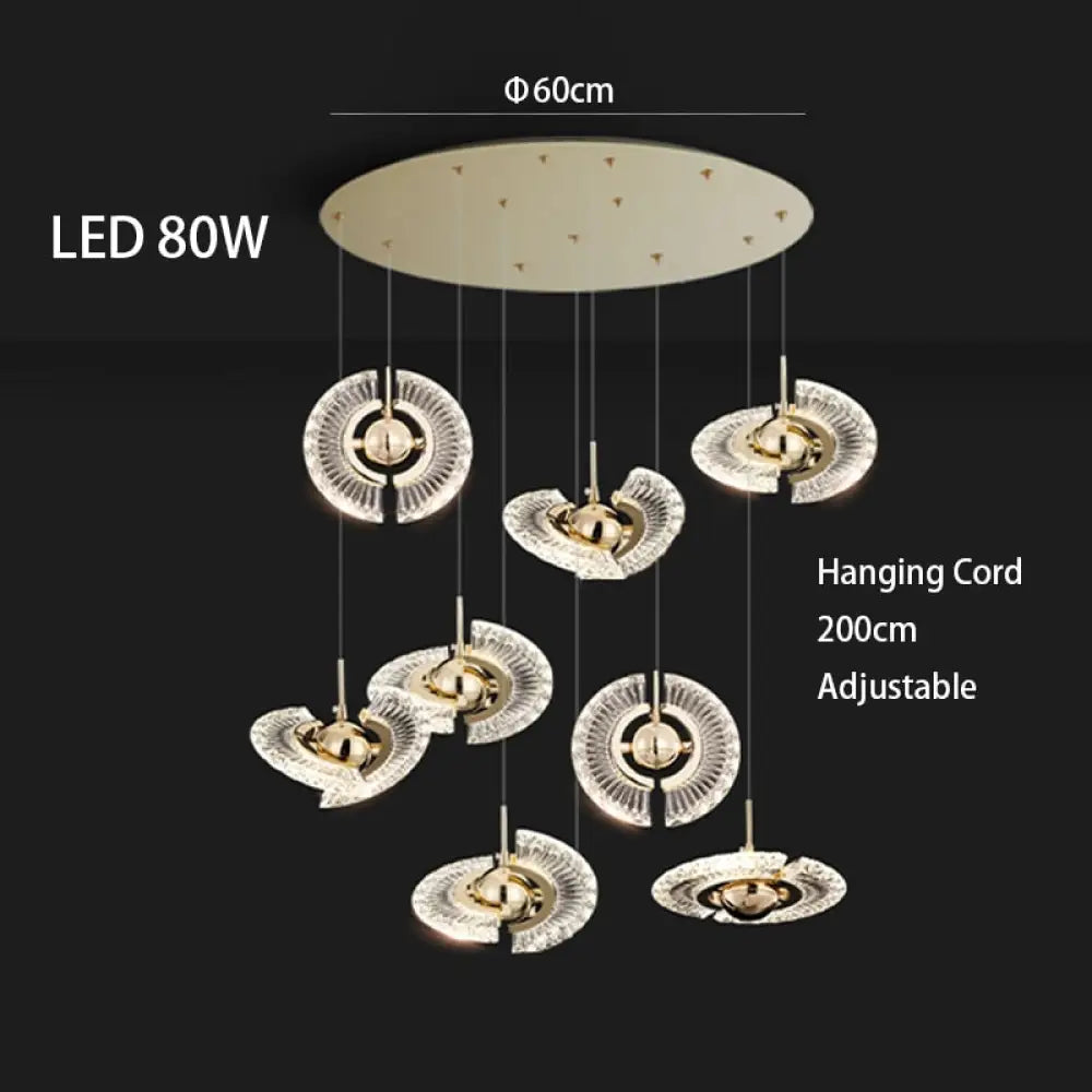 Led Dimmable Lights Modern Ufo Ceiling Chandeliers Lustres Pendant Lamps Hanging Stair Living Room