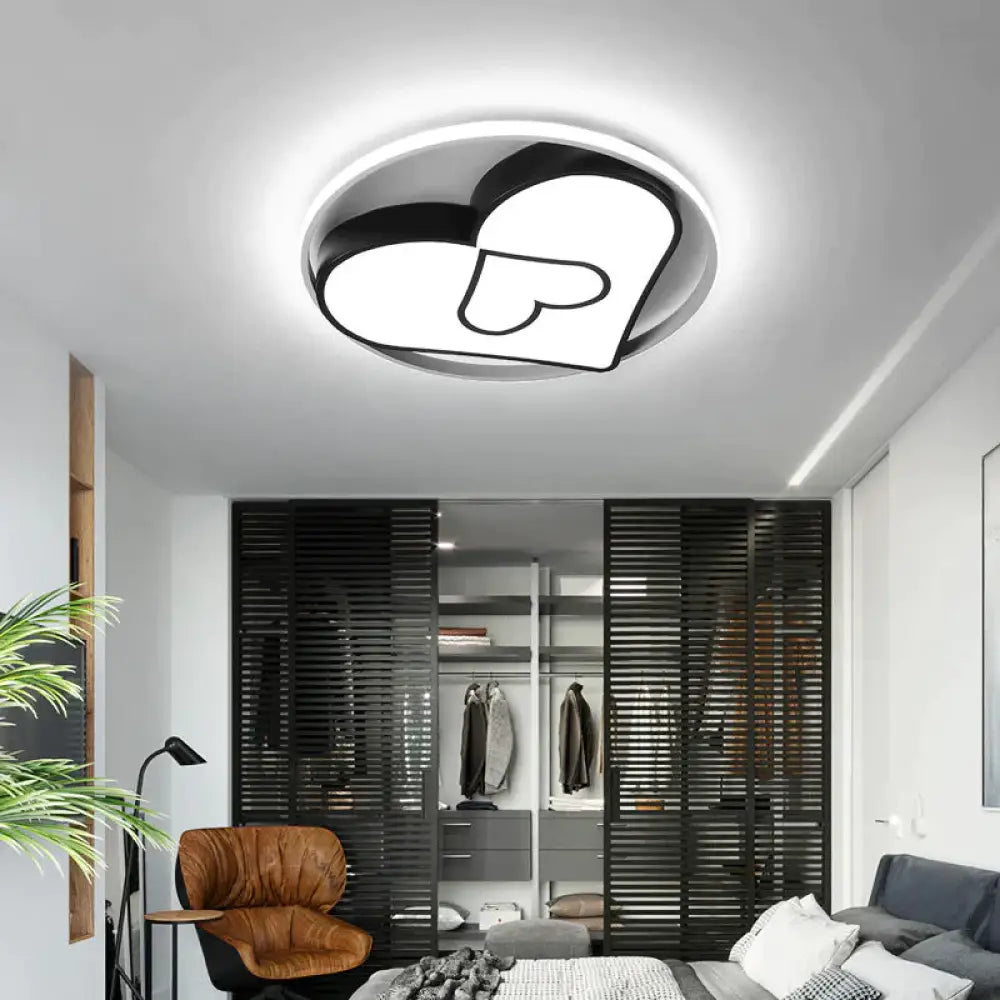 Led Lamp Simple Modern Warm Romantic Round Room Ceiling 50*5Cm / White Light