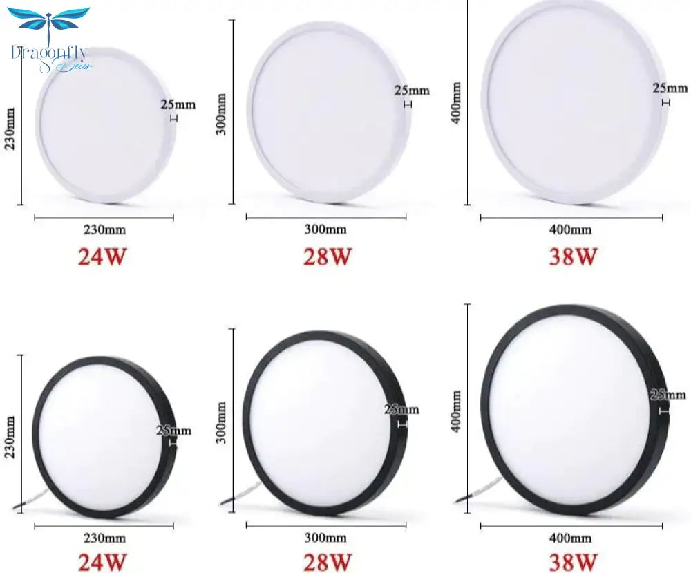 Led Surface Mounted Ceiling Light 24W 28W 38W Lampada Led Lamp Ceiling