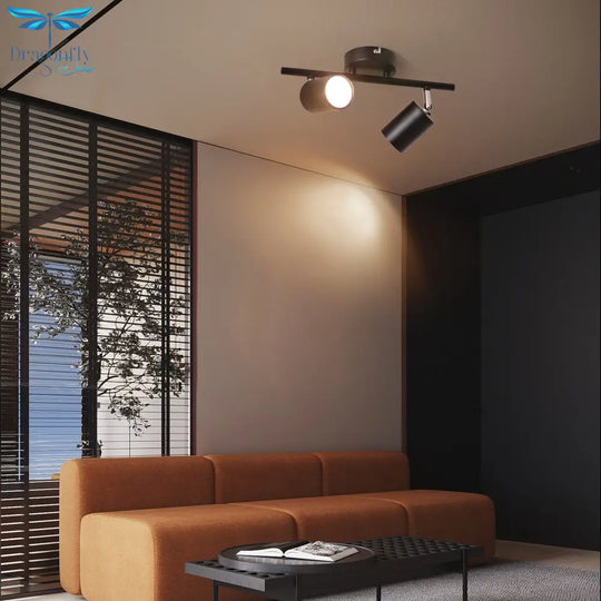 Led Track Light Ac180 - 265V Ceiling Lighting For Living Room Modern Wall Lamp Home Cob Spotlight