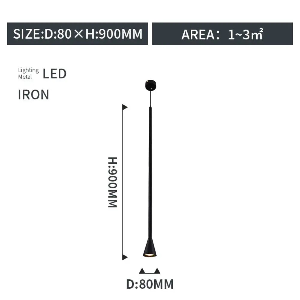 Lisbon Vi - Led Metal Pendant Droplight Lamp For Dining Bedroom Iron Black / 3 Colors Pendant Light