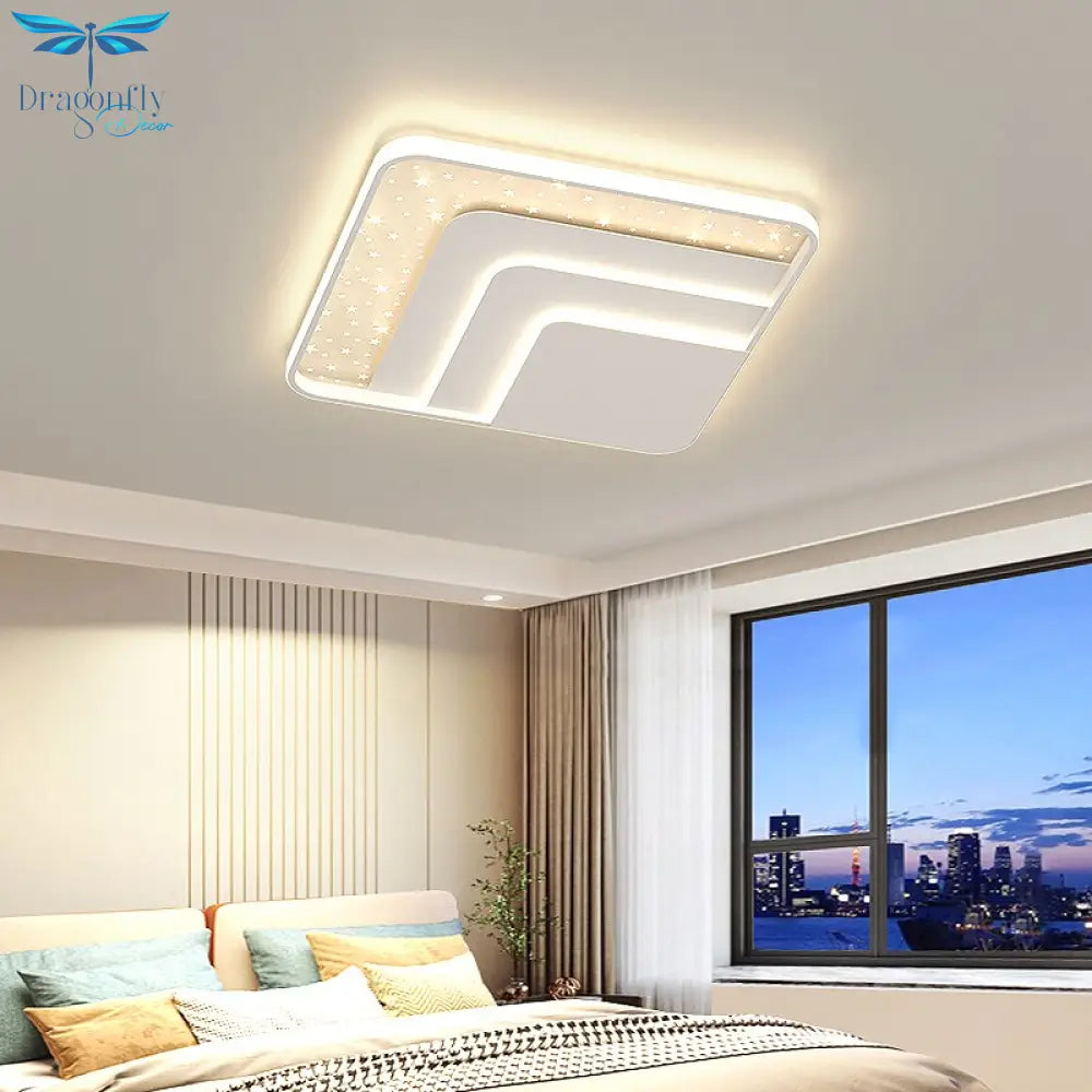 Living Room Ceiling Lamp Modern Minimalist Hall Chandeliers Nordic Light Luxury Bedroom Combination