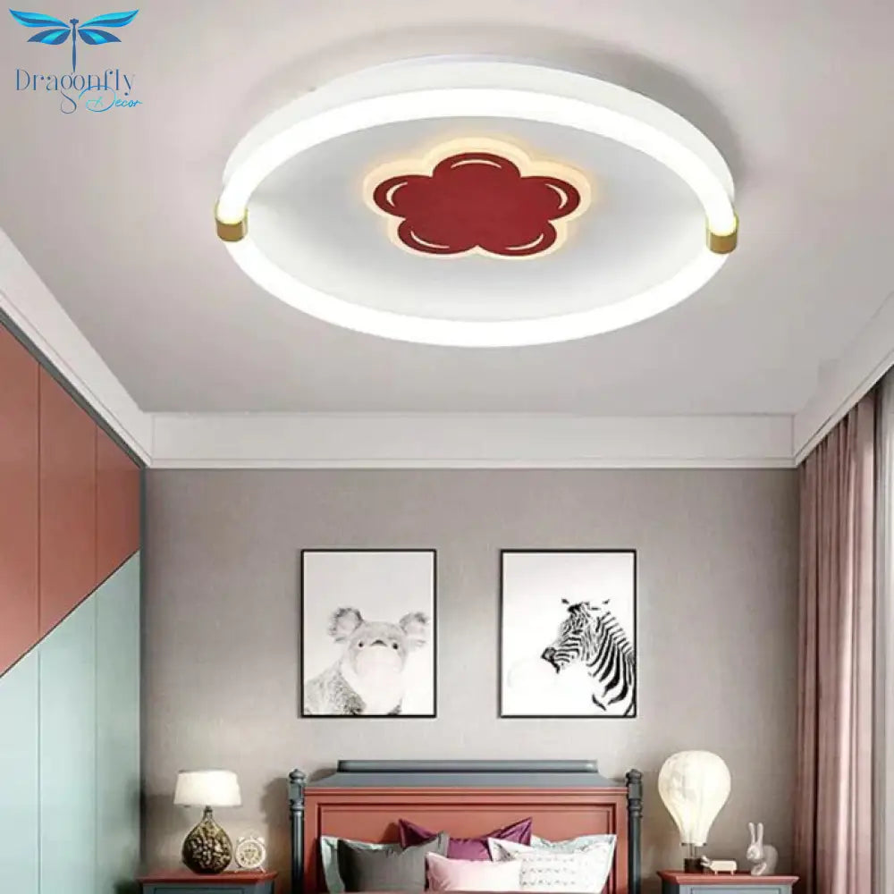 Lovely Creative Flower Room Led Ceiling Lamp