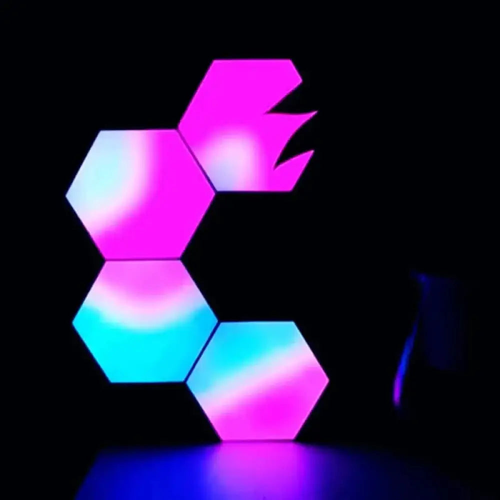 Luna Decor | Hexagon Modular Lights 6 / App & Remote Control Us Wall Lamp
