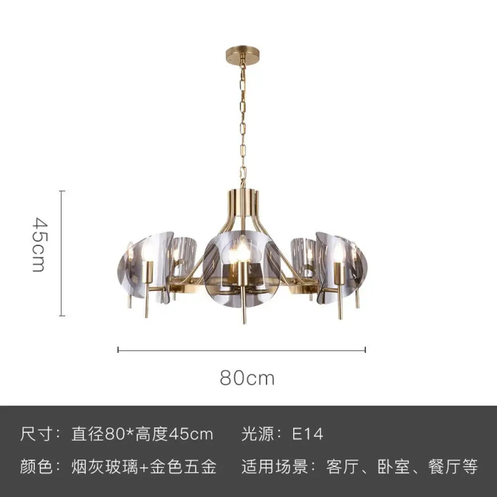 Lustre Modern Chandelier Lighting Designer Glass Metal Suspension Luminaire Industrielle Art Decor