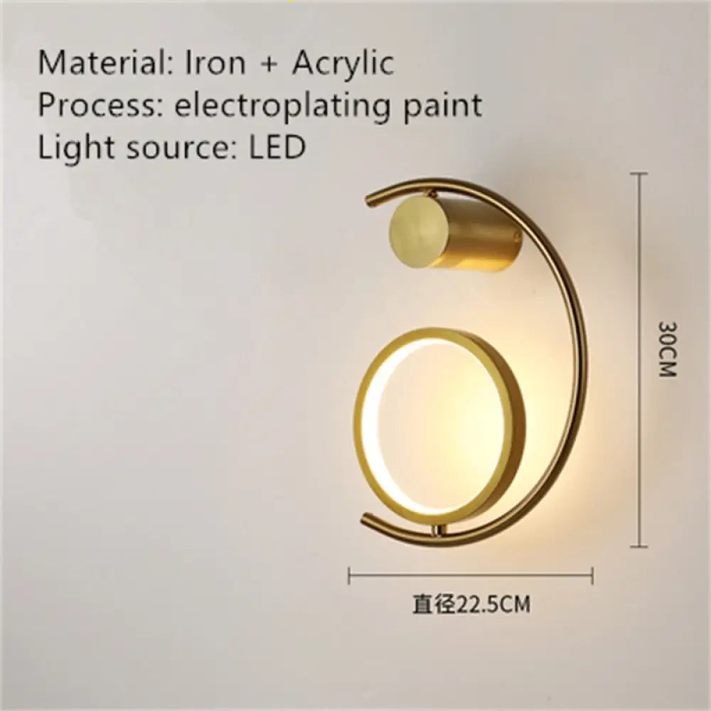 Luxury Creative Led Bedside Wall Lamp B / Warm White (2700 - 3500K) Wall Light