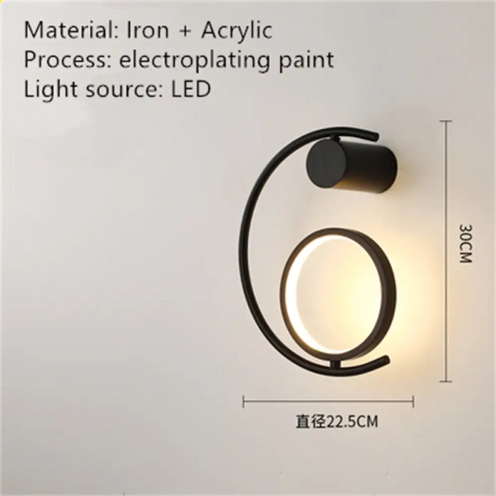Luxury Creative Led Bedside Wall Lamp C / Warm White (2700 - 3500K) Wall Light