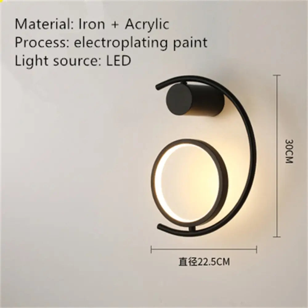 Luxury Creative Led Bedside Wall Lamp D / Warm White (2700 - 3500K) Wall Light