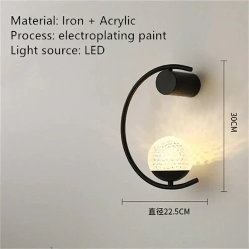 Luxury Creative Led Bedside Wall Lamp G / Warm White (2700 - 3500K) Wall Light