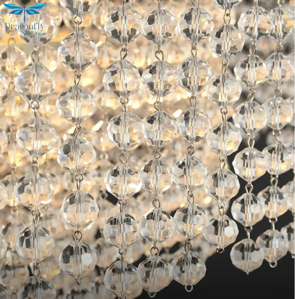 Luxury Crystal Restaurant Chandelier Living Room Bar Designer Long Island Lamps Led Tassel Pendant