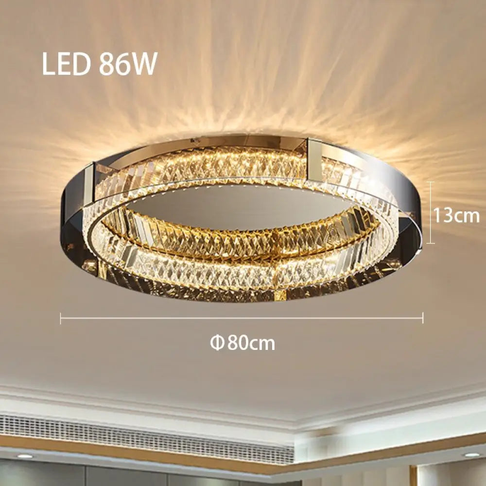 Luxury Dimmable Crystal Ceiling Lights - Modern Led Chandelier Lamps For Bedroom Decor & Home