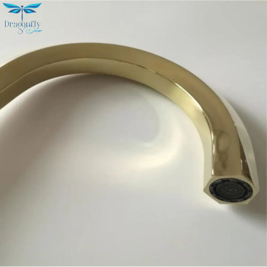 Luxury Gold Basin Faucet Europe Style Three Holes Sink Faucet Modern Design Widespread 8’ Hole