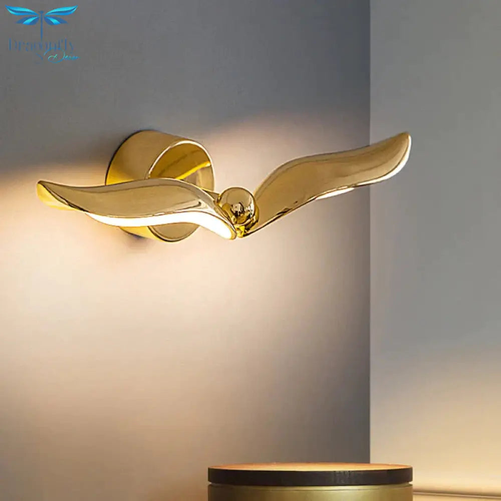 Luxury Minimalist Creative Seagull Wall Lamp For Bedroom Living Room Background Light Wall