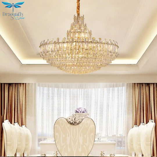 Luxury White Crystal Chandeliers For Living Room Dining And Villa Lighting Chandelier