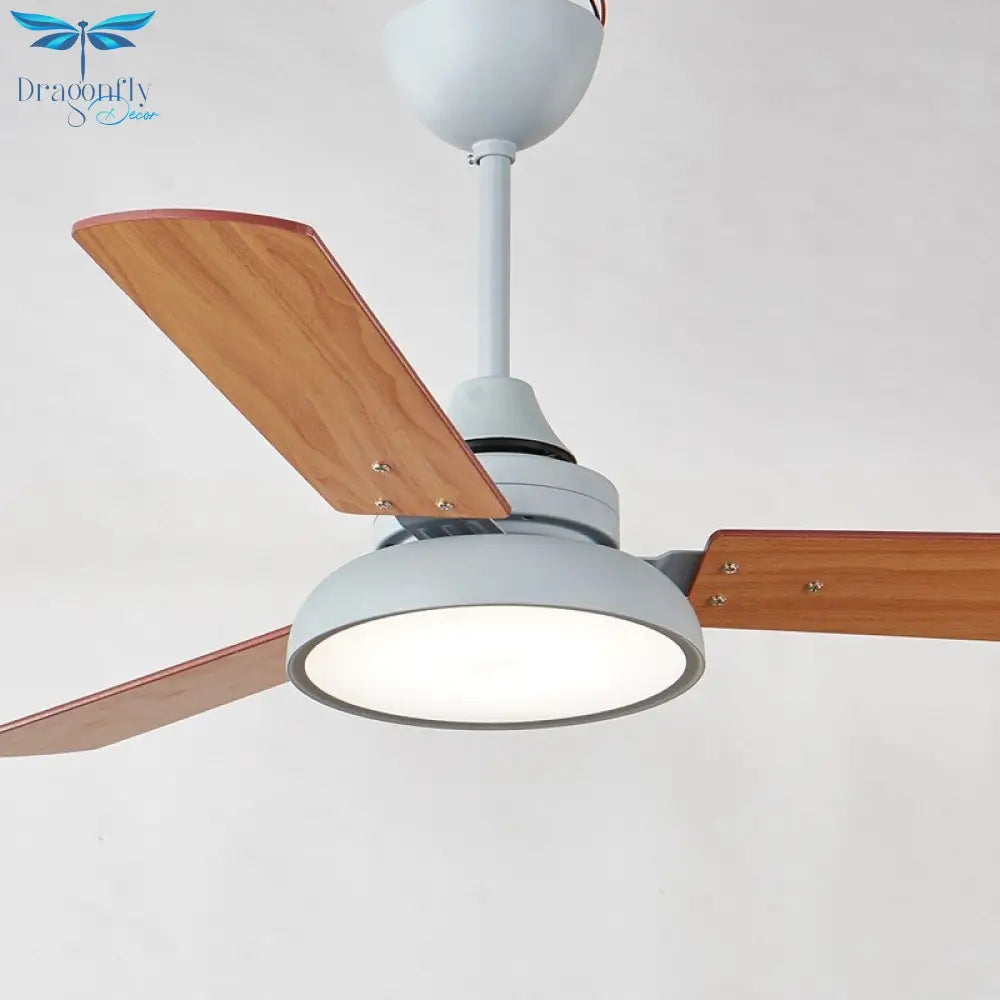 Makaron Style Modern Ceiling Fan Lamp - A Nordic - Inspired Electric Chandelier