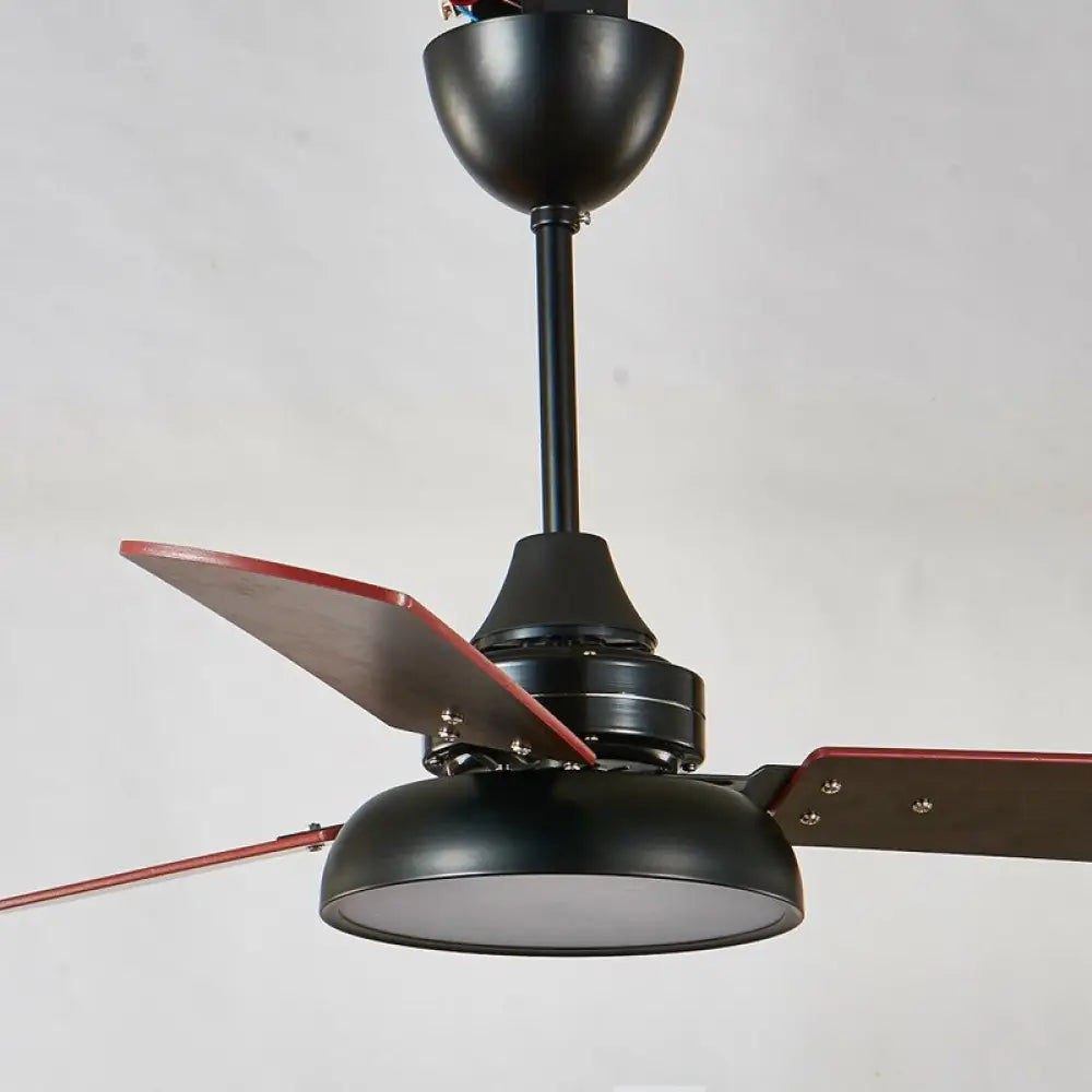 Makaron Style Modern Ceiling Fan Lamp - A Nordic - Inspired Electric Chandelier Black / 42 Inch 110V