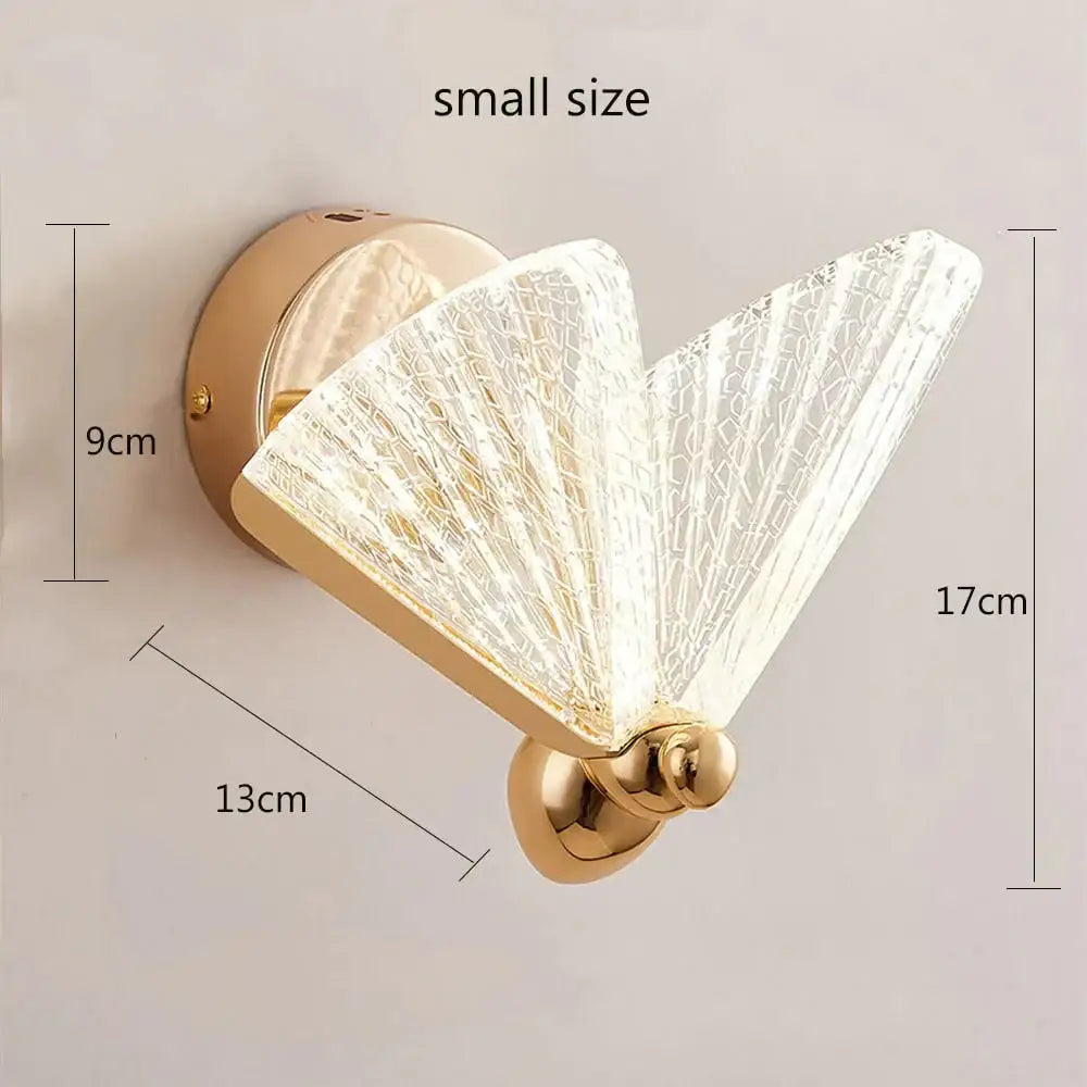 Merve - Nordic Creative Colorful Butterfly Led Wall Lamp Type 1 Small / Warm White