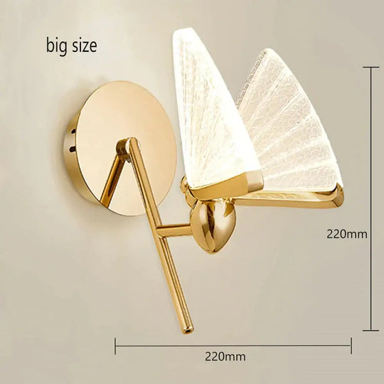 Merve - Nordic Creative Colorful Butterfly Led Wall Lamp Type 3 Big / Warm White