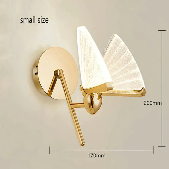 Merve - Nordic Creative Colorful Butterfly Led Wall Lamp Type 3 Small / Warm White