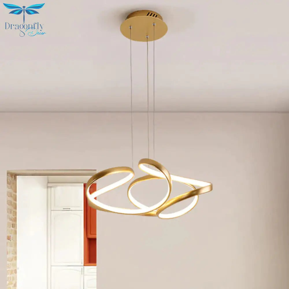 Minimalist Led Hanging Light Pendant In Warm/White