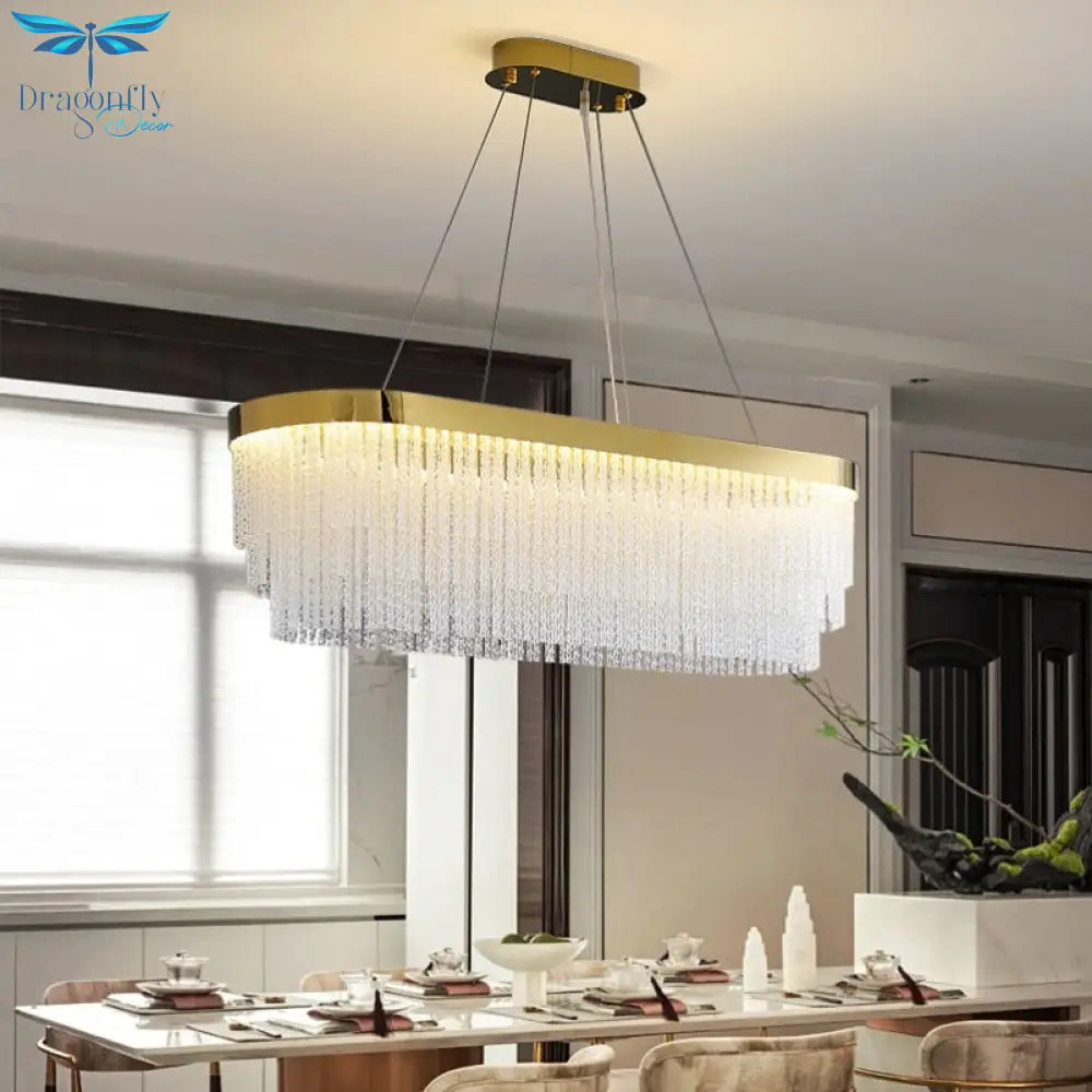 Moden Chandelier Lighting For Living Room Luxury Round Twisted Crystal Pendant Lamp Home Indoor