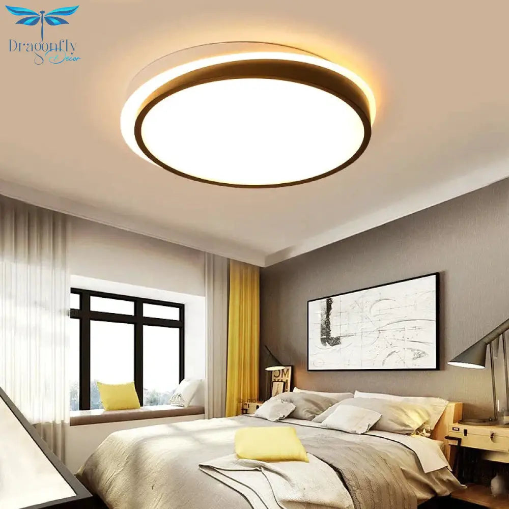 Modern Bedroom Ceiling Lights White And Black Boby Color For 8 - 15Square Meters Lamps Luminaria
