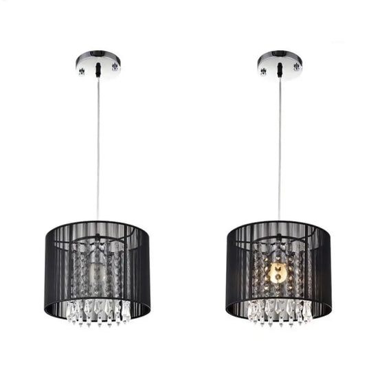 Modern Black Silver Brushed Chandelier Led Lamps Led Crystal Chandeliers Living Room Lustre