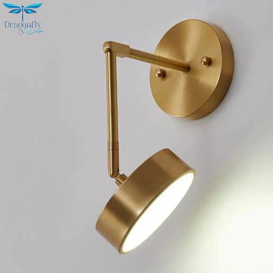 Modern Creative Nordic Bedroom Bedside Full Copper Wall Lamp Lamps