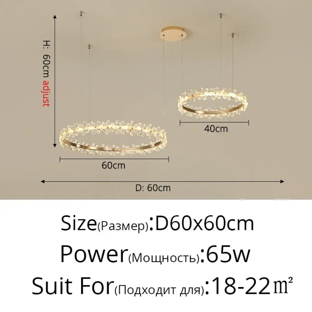 Modern Crystal Led Chandeliers Lamp For Home Living Dining Room Deco Lights Bedroom Table Lighting
