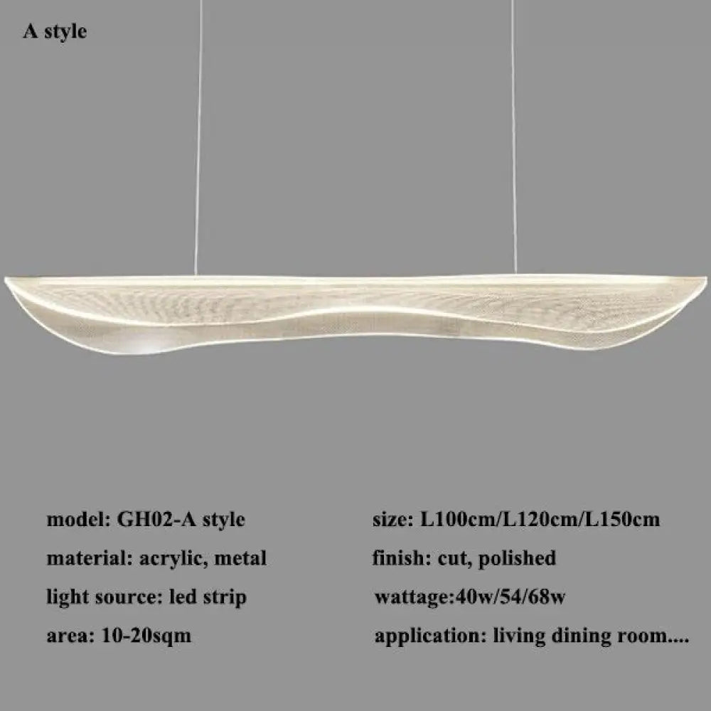 Modern Dimmable Led Chandelier - Acrylic Lustre Lighting For Dining Room And Home Decor A Style / A