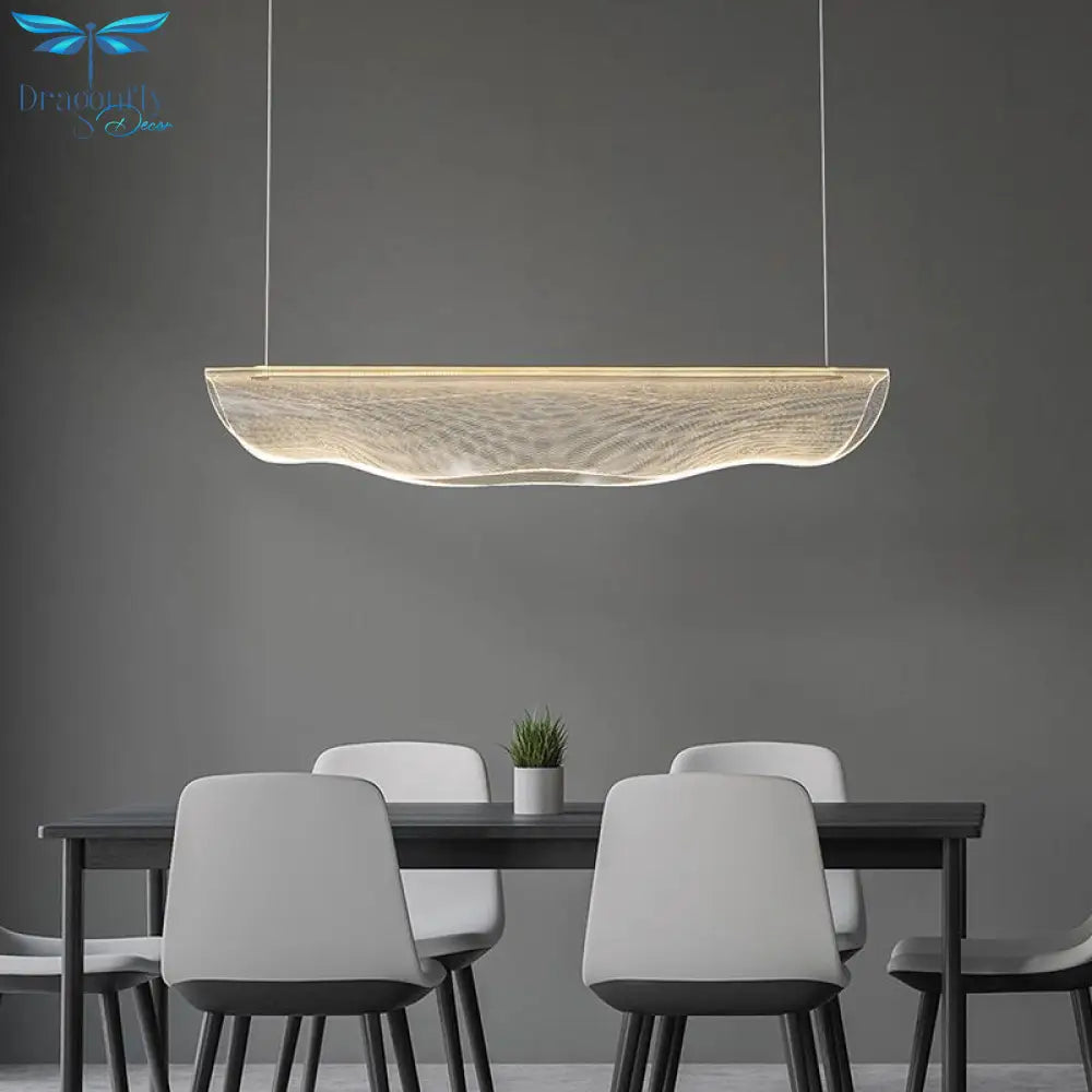 Modern Dimmable Led Chandelier - Acrylic Lustre Lighting For Dining Room And Home Decor Pendant