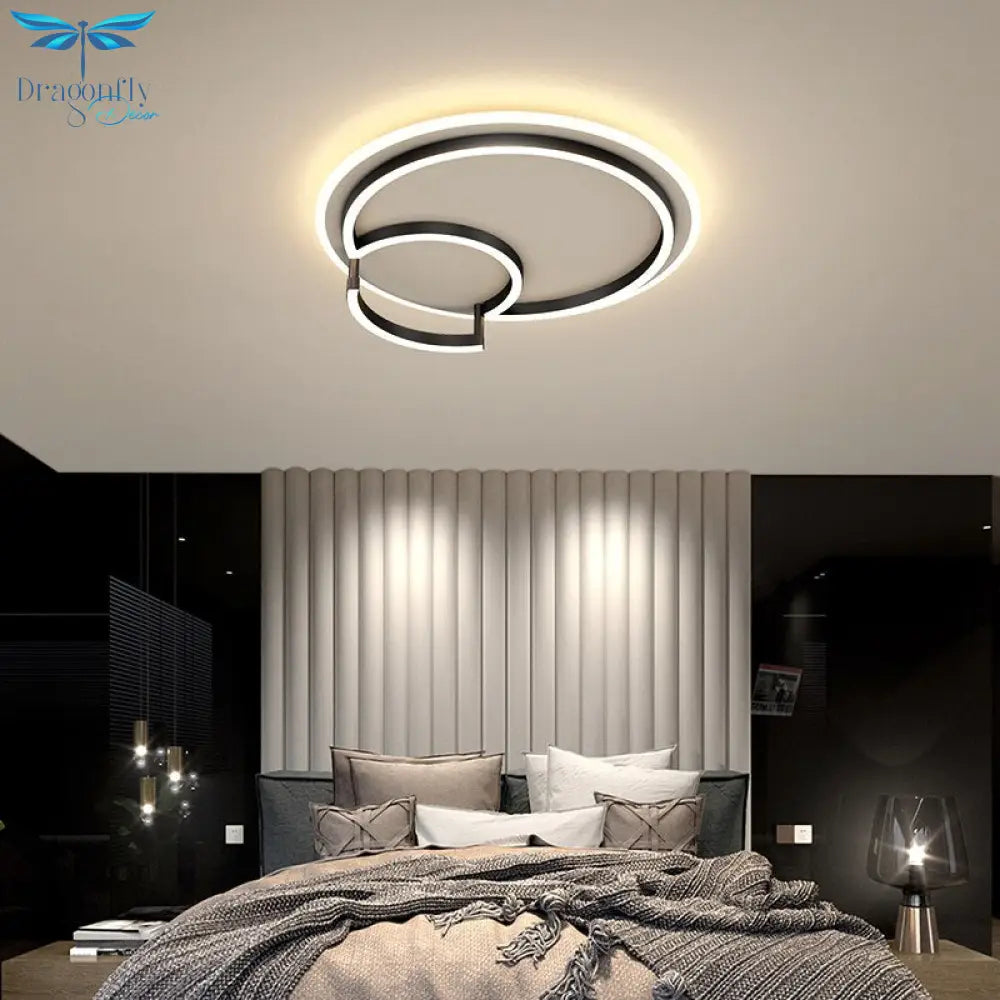 Modern Household Led Chandelier Lighting Simple Bedroom Ceiling Lamp Living Room Aluminum Creative