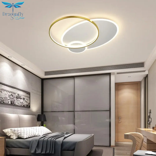 Modern Led Ceiling Lights Surface Mount Metal Chandelier For Foyer Living Room Bedroom Dining Lamp