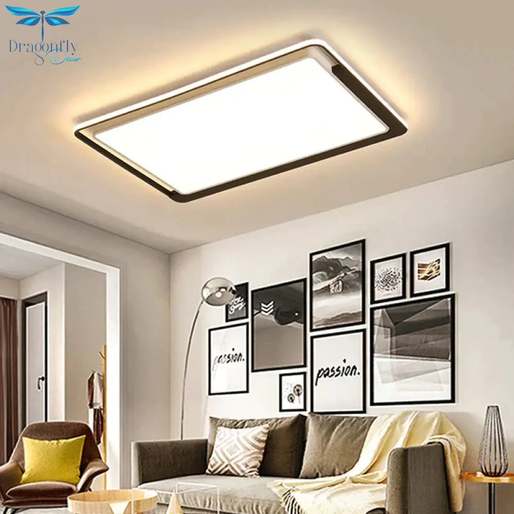 Modern Led Celling Lights Living Bedroom Dining Room Iron Body New Lampshade Lighting Lamp Lustres