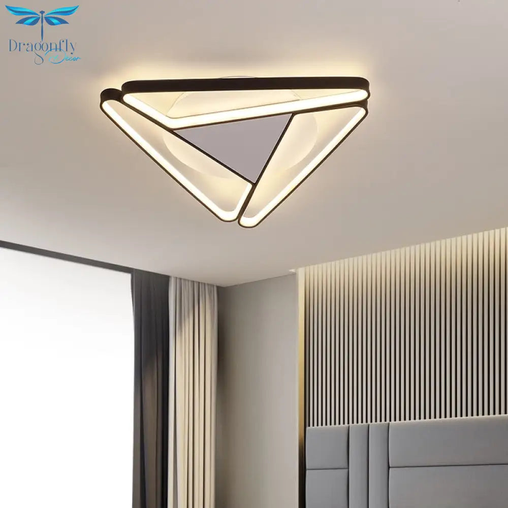 Modern Led Chandelier Lighting For Bedroom Study Room Living Room White/Black/Grey 90 - 260V