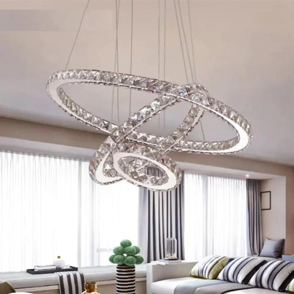 Modern Led Crystal Chandelier Lights Lamp For Living Room Cristal Lustre Chandeliers Lighting