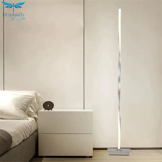 Modern Led Floor Lamp For Living Room Standing Pole Light Bedrooms Offices Bright Dimmable Table
