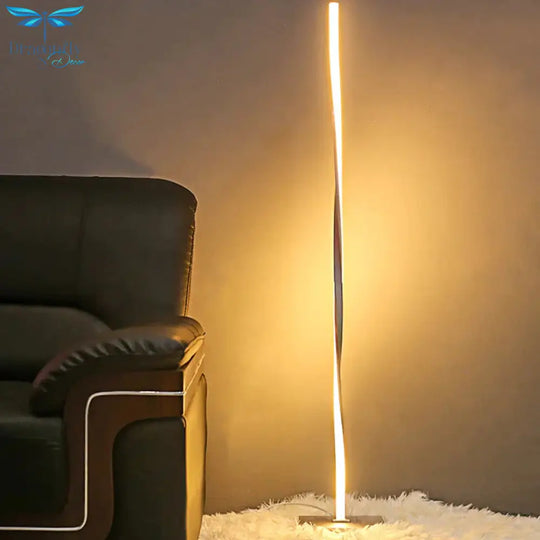Modern Led Floor Lamp For Living Rooms Standing Pole Light Study Bedrooms Offices Bright Dimmable