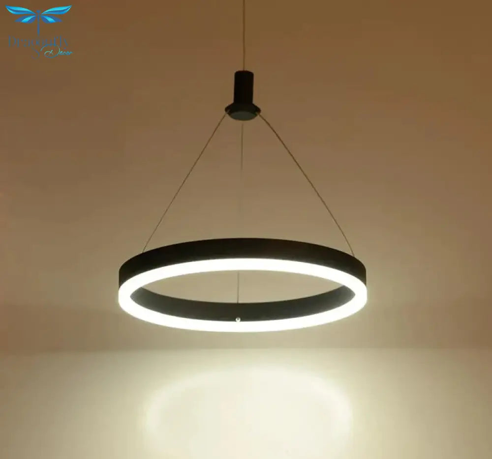 Modern Led Pendant Lamps For Dinning Room Acrylic Round Circle Hanging Lamp Dining Kitchen Light